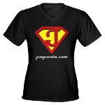 Women's V-Neck Dark T-Shirt