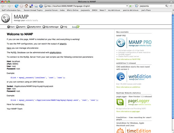 Mamp joomla free