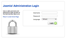 Joomla 1.5 admin login